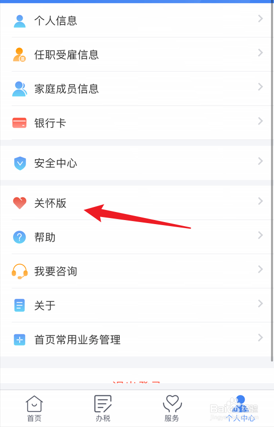 个人所得税关怀版怎么打开
