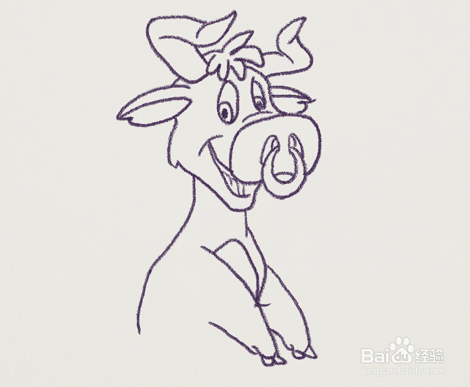 牛年邮票大赛怎么画