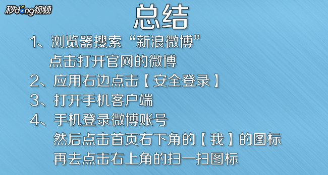 新浪微博怎么扫码登录账号
