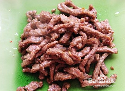 煸牛肉肉丝的做法