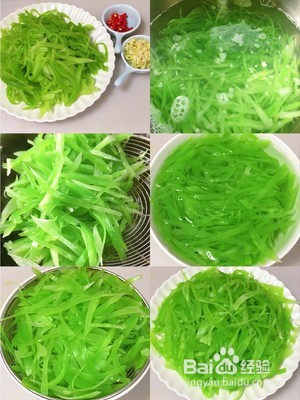 清脆爽口的凉拌莴笋丝