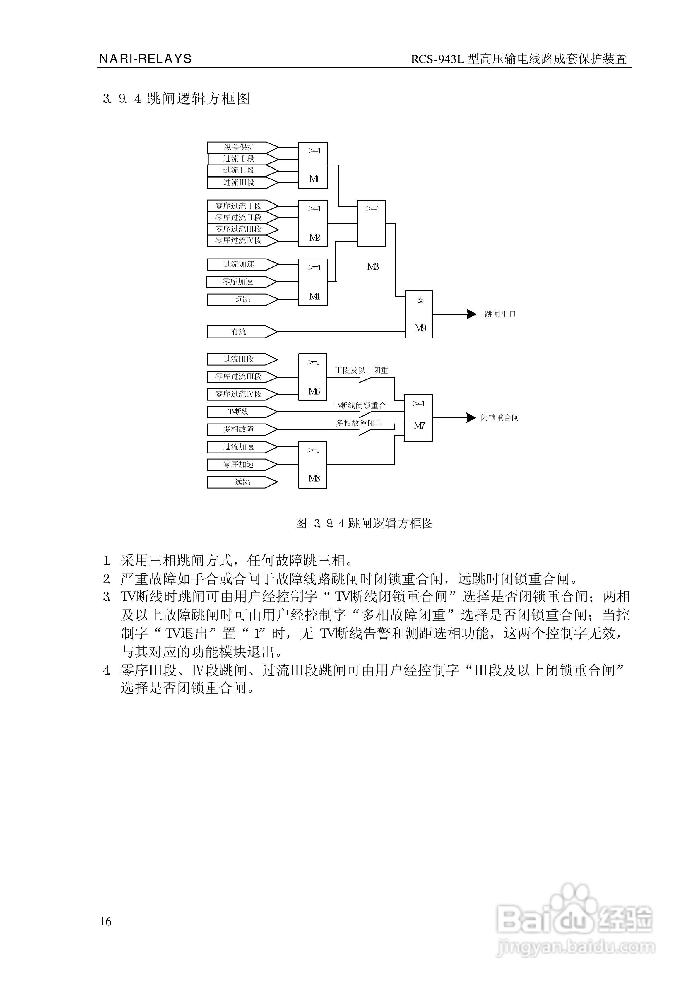 南瑞RCS-943L型高压输电线路成套保护装置技术说明书:[2]