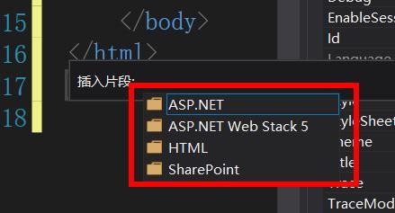 VisualStudio如何插入片段代码