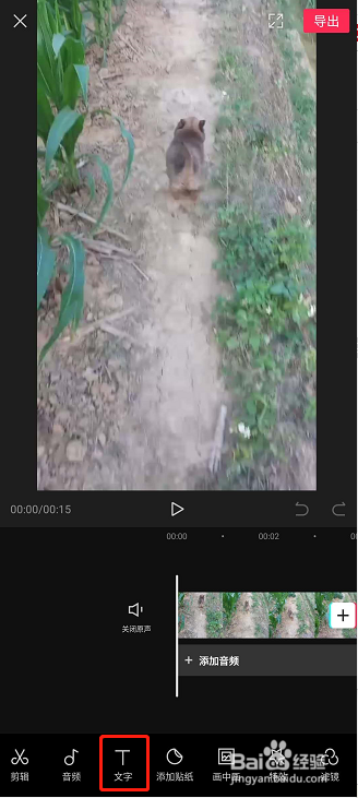 剪映app剪辑视频怎么给视频添加文字