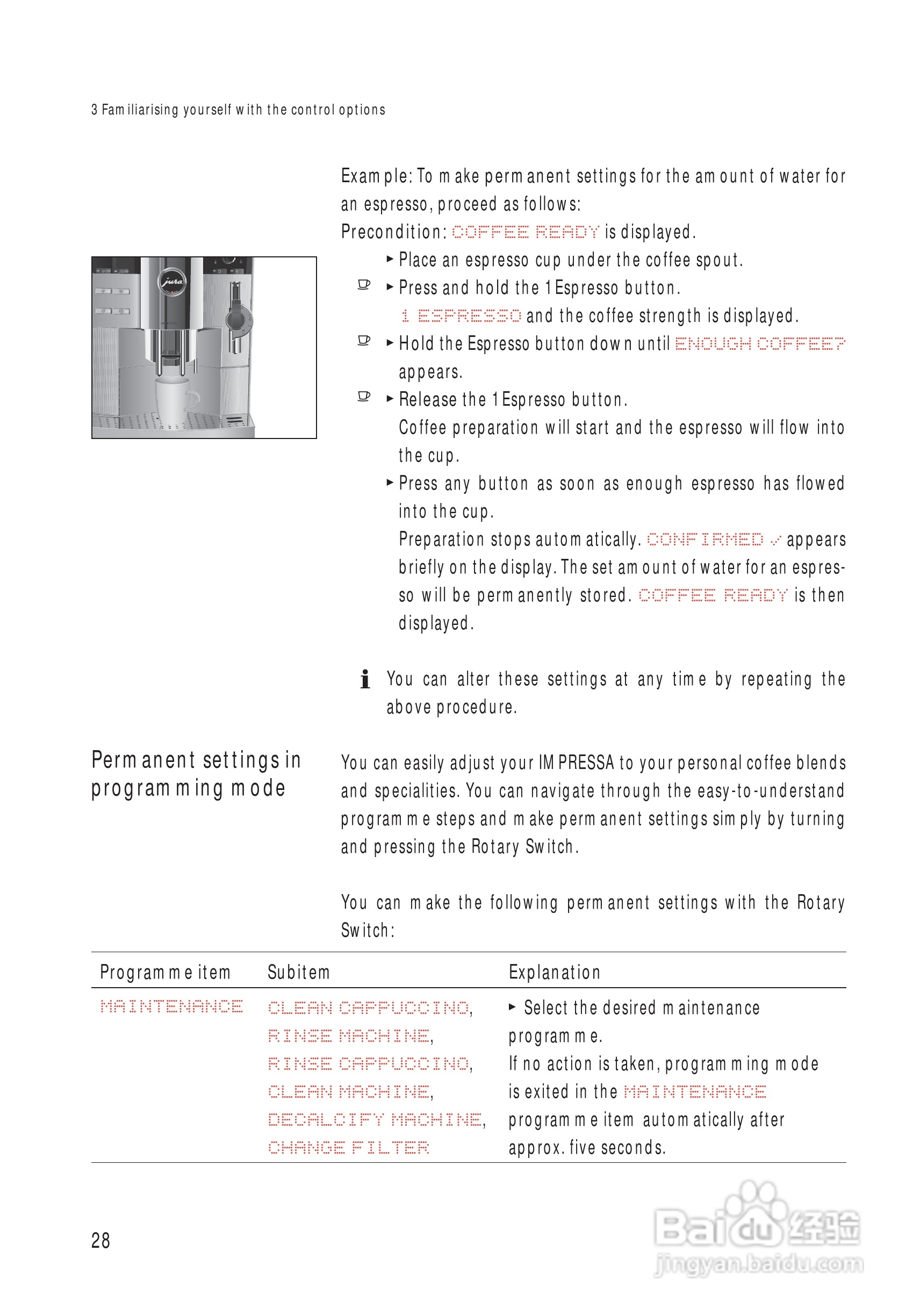 JURA IMPRESSA S9 One Touch 咖啡机使用手册:[2]