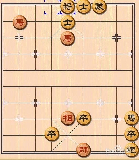 象棋杀法的练习：[17]双马饮泉2