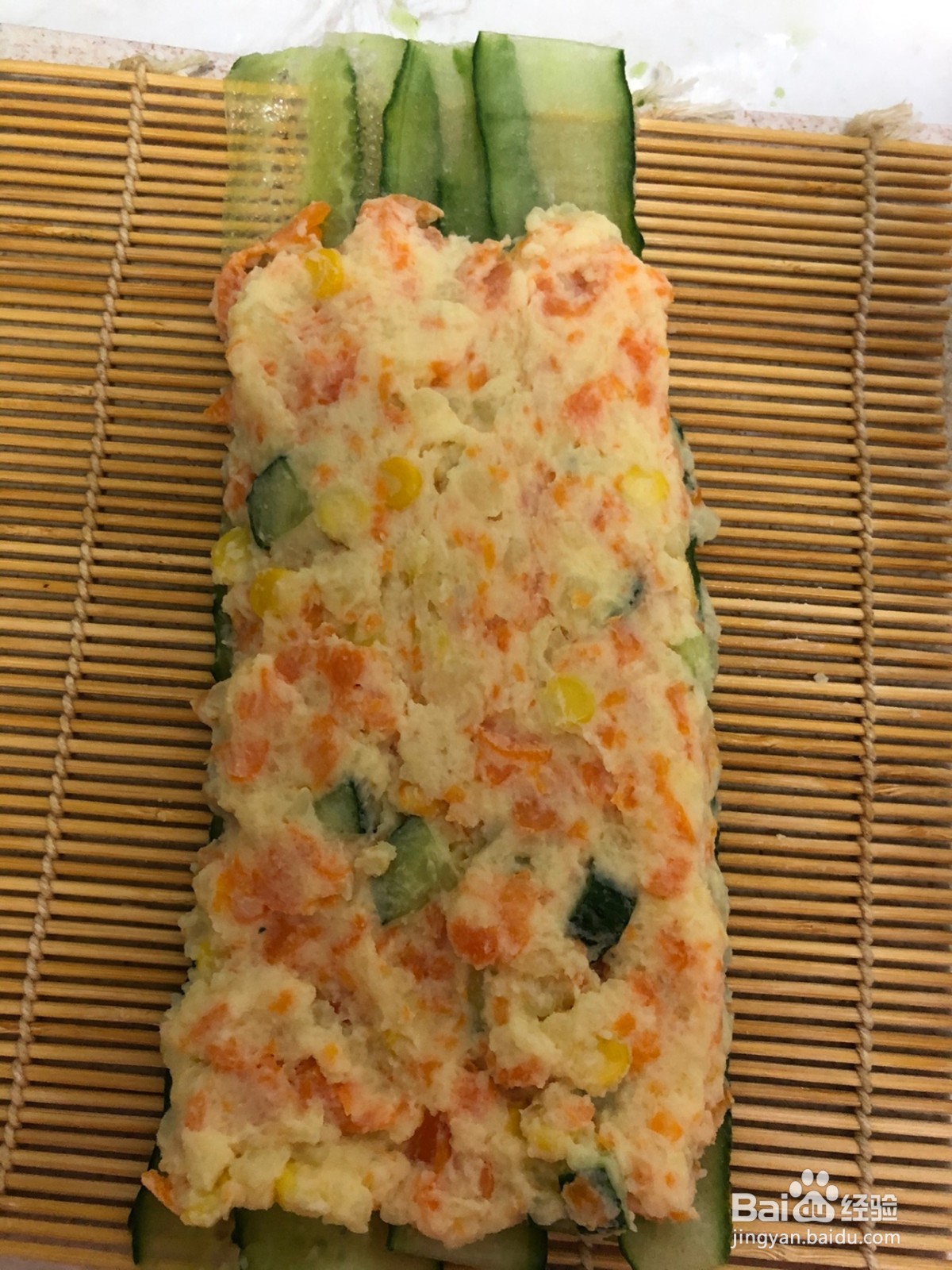 黄瓜卷土豆泥沙拉怎么做