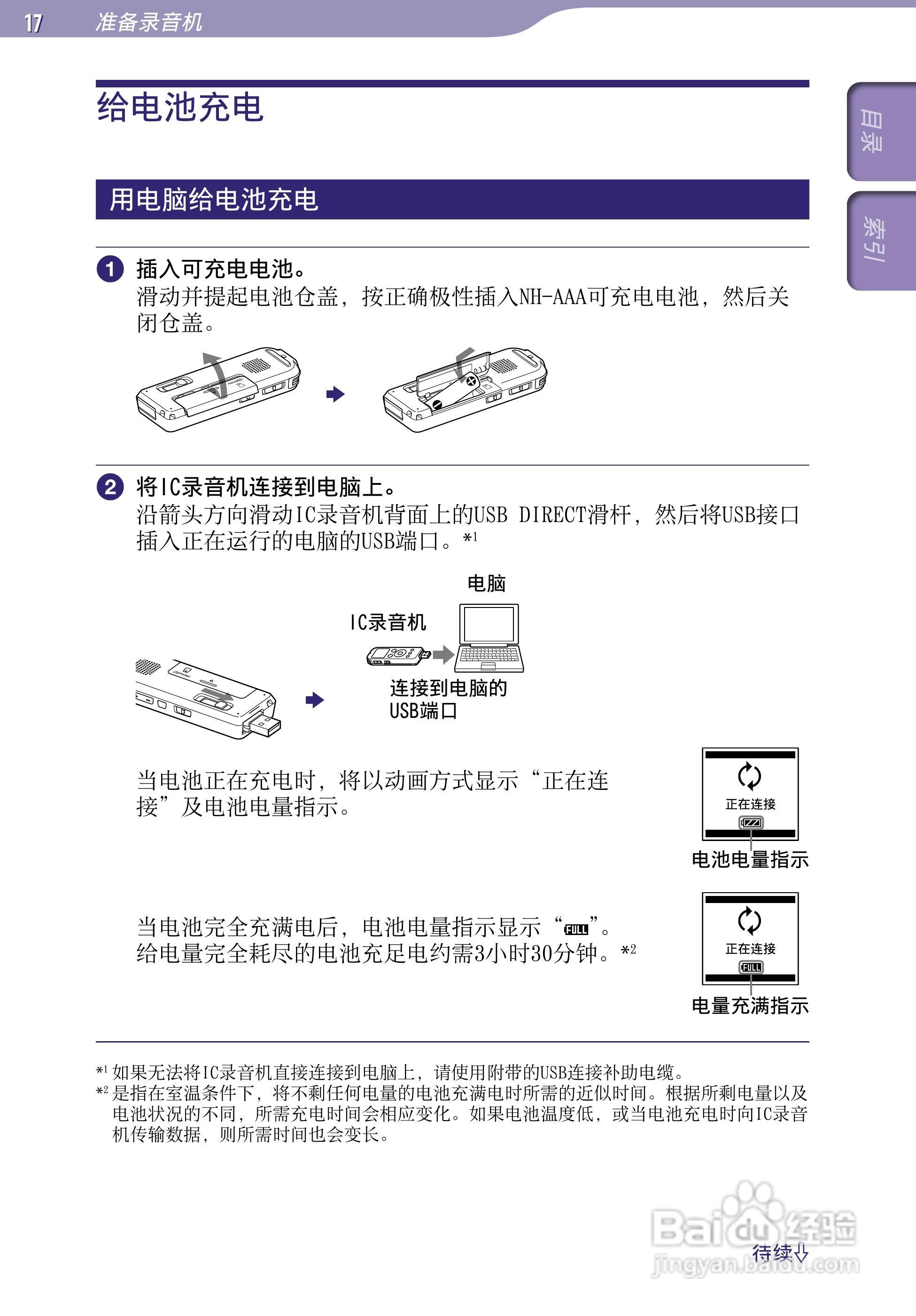 SONY最新款录音笔ICD-UX523F中文说明书:[2]