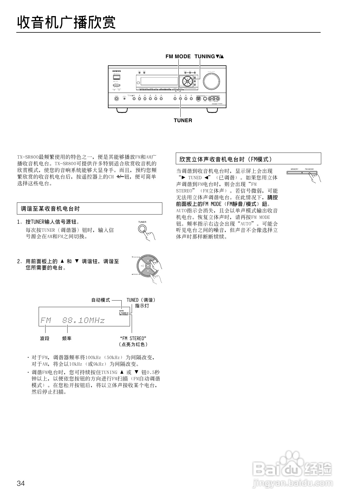 安桥AV接收机TX-SR800型使用说明书:[2]