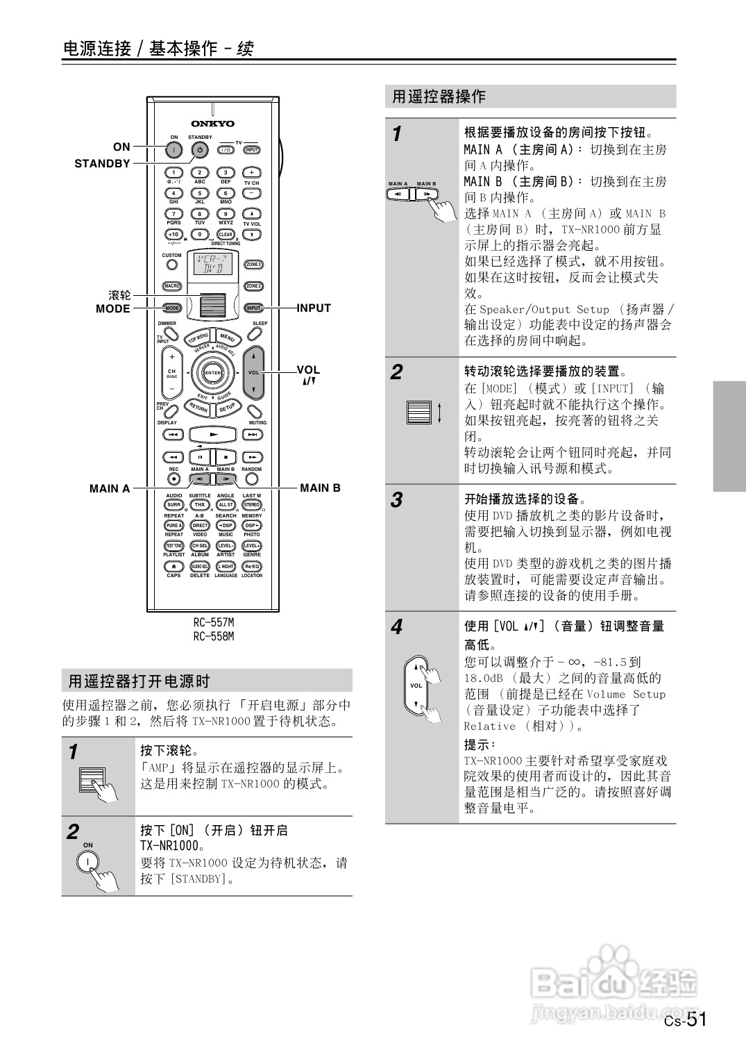 安桥AV接收机TX-NR1000型使用说明书:[3]