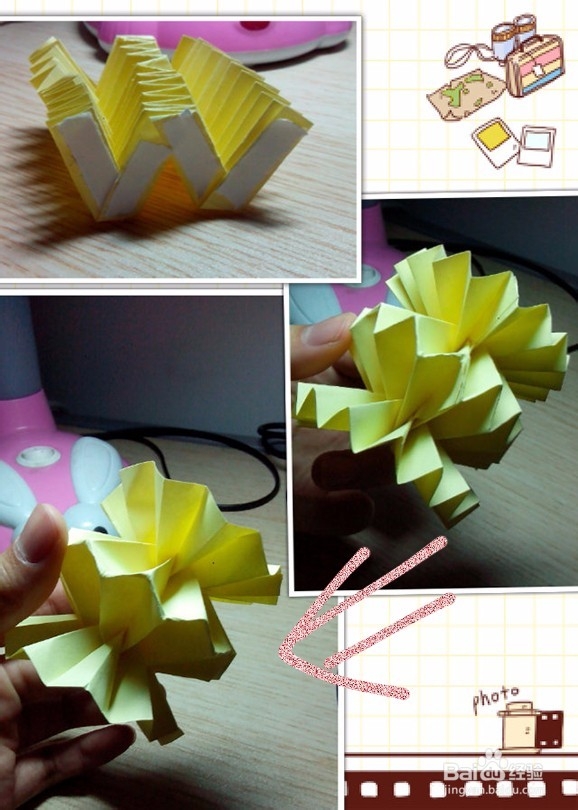 用纸折字母M、W、糖果