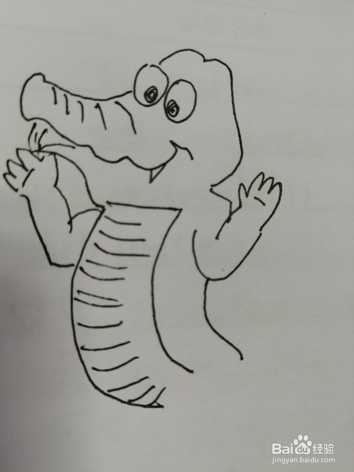 简笔画小鳄鱼怎么画