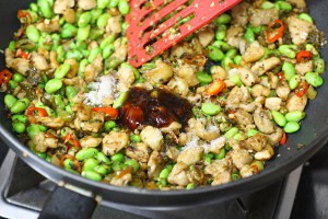 怎么做辣炒毛豆鸡丁