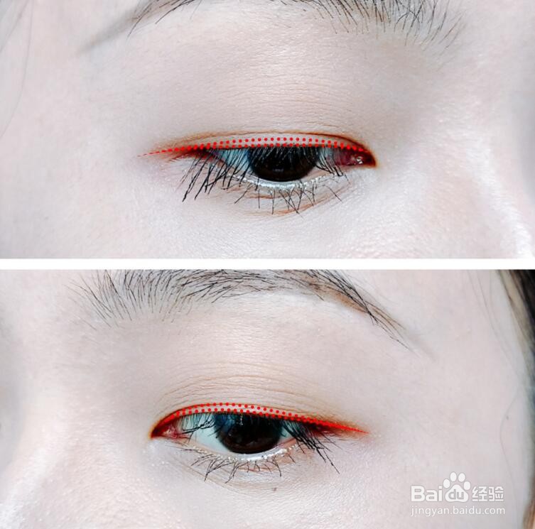 眼线的画法步骤图初学者