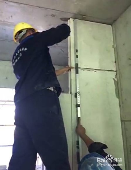 聚苯颗粒隔墙板安装图解