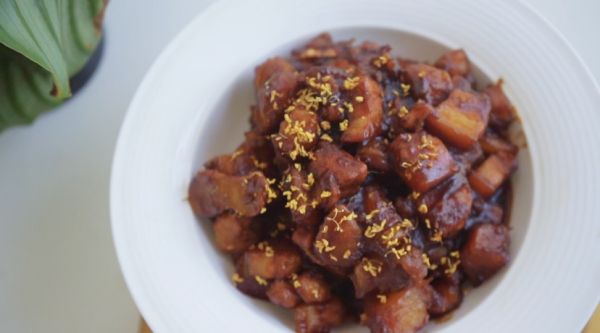 土豆桂花红烧肉