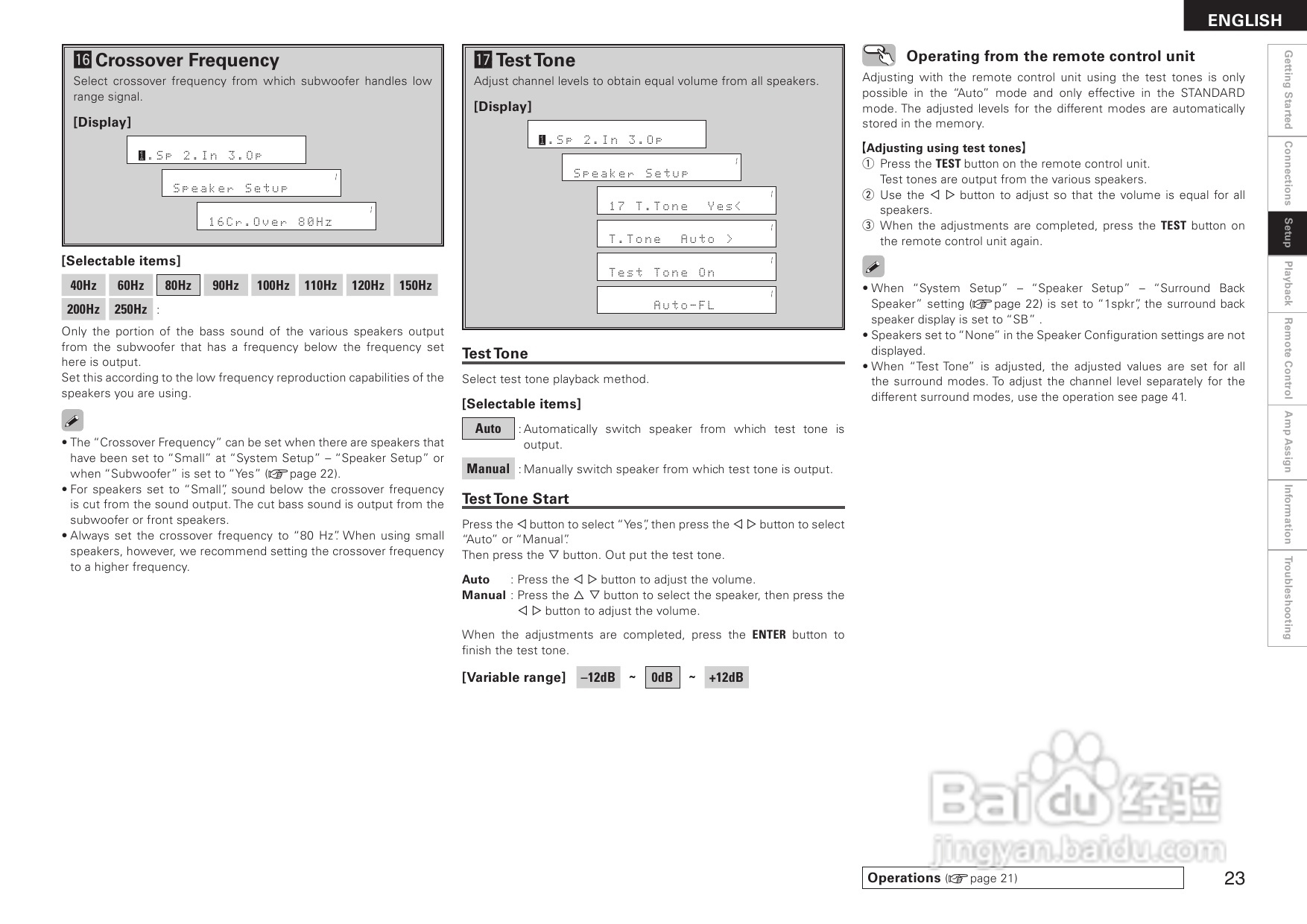 DENON AVR-1708功放用户手册:[2]