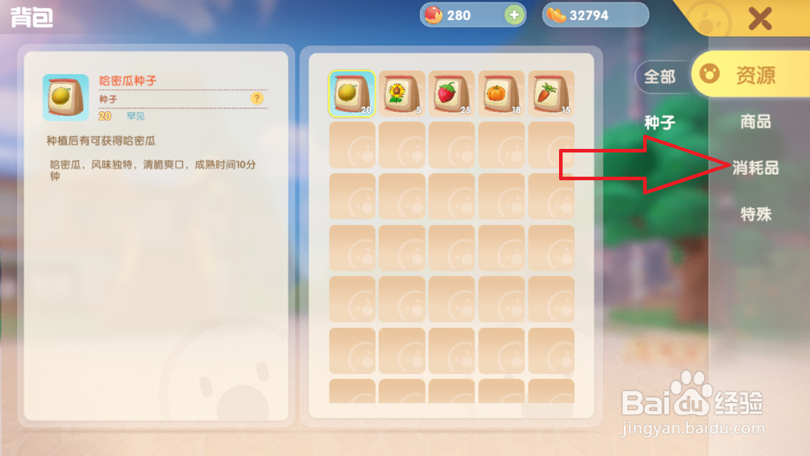 摩尔庄园种子礼包怎么使用