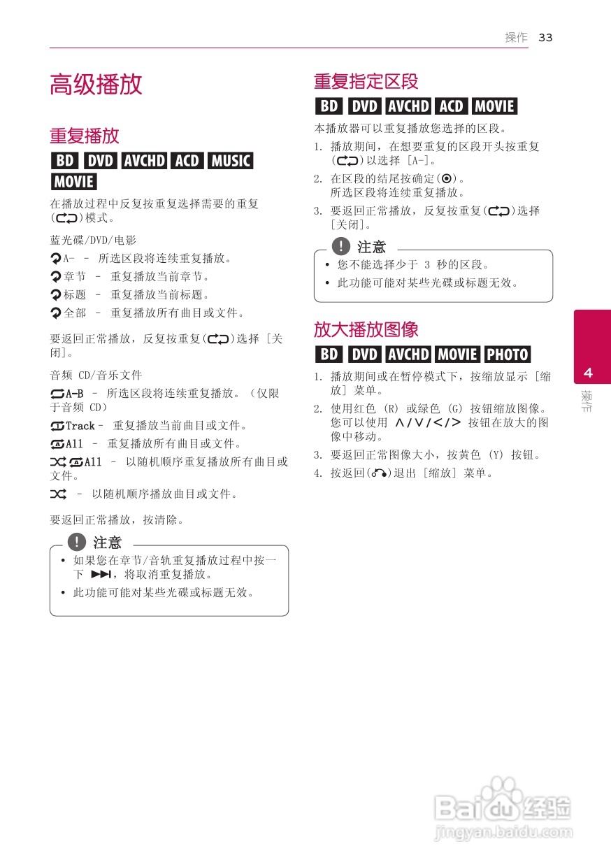 LG BD660蓝光播放器使用说明书:[2]