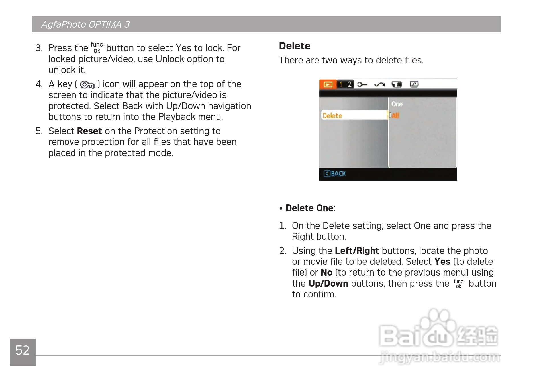 爱克发AgfaPhoto OPTIMA 3数码相机使用说明书:[6]