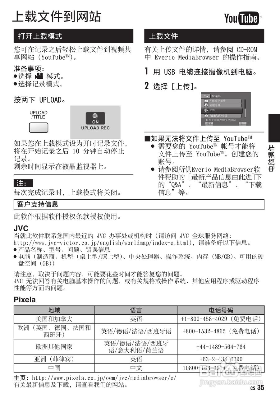 胜利GZ-HM400数码摄像机使用说明书:[4]