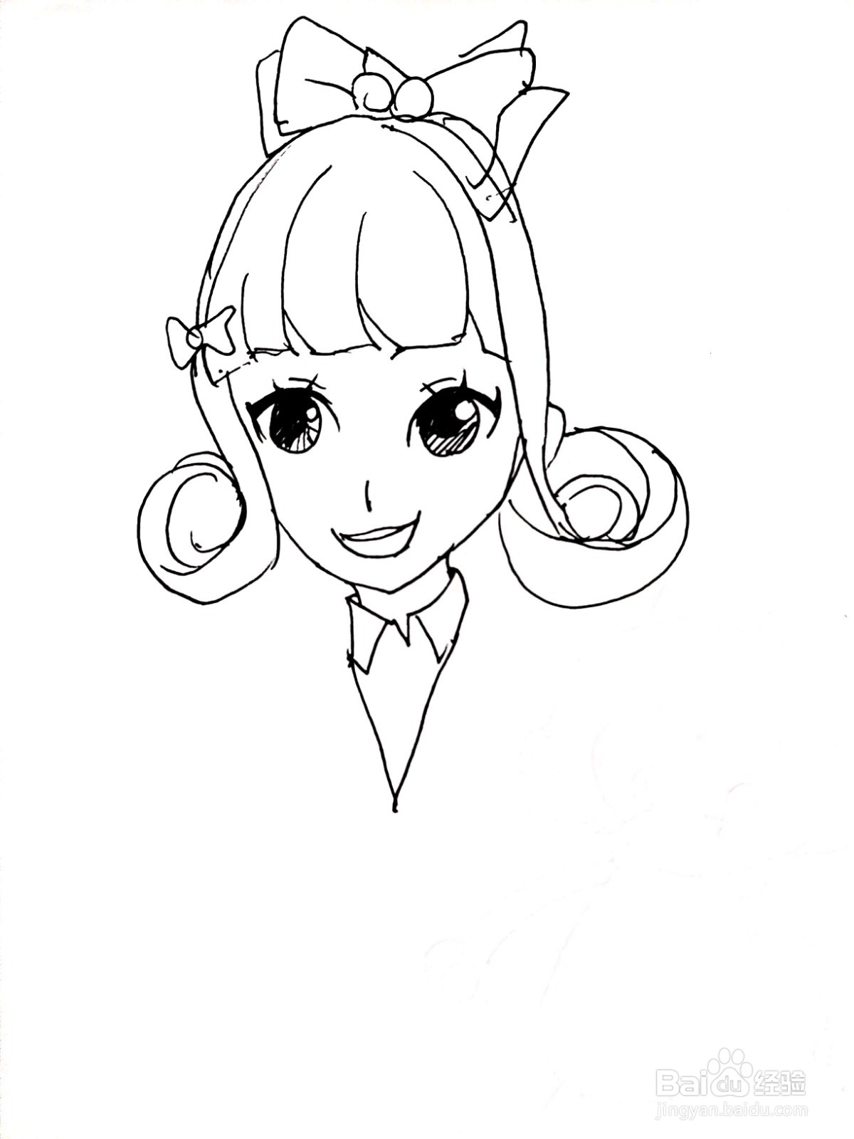 《菲梦少女》系列之尹晓岚简笔画
