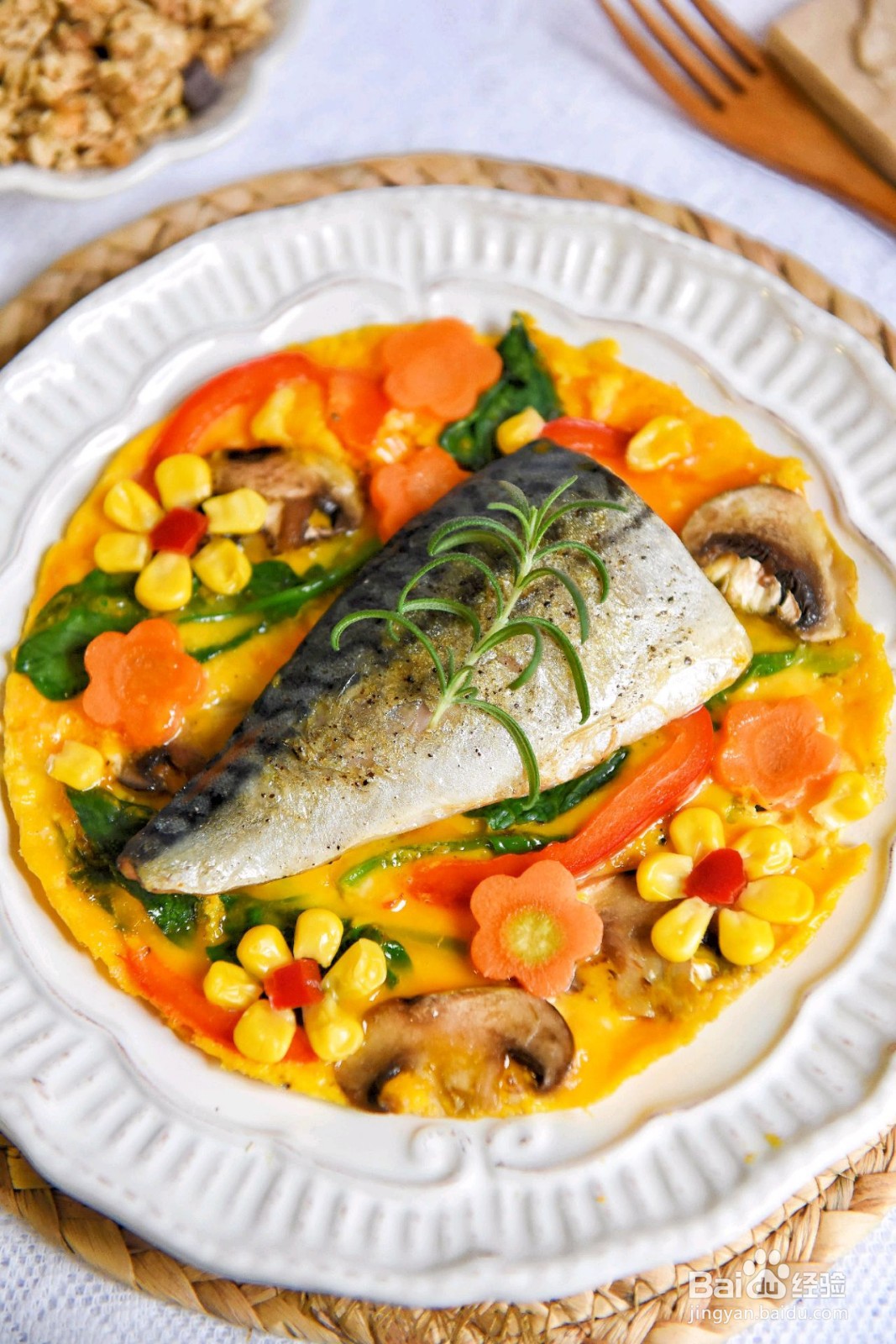青花鱼烘蛋的做法