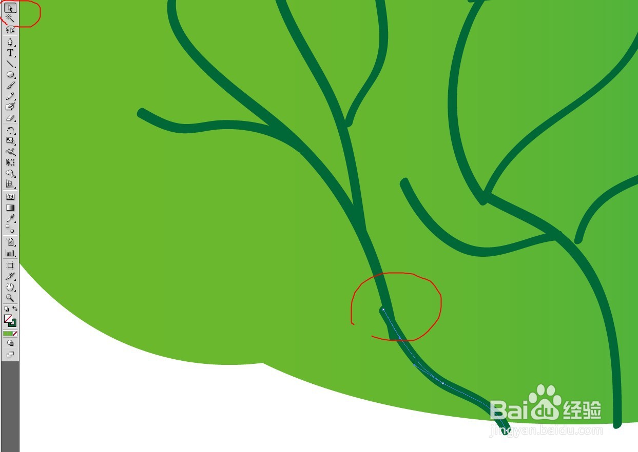 ai绘制树木和草丛等教程