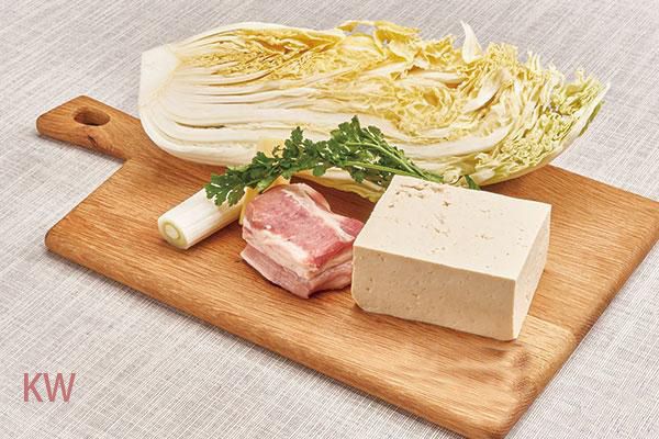 火麻油白菜炖豆腐