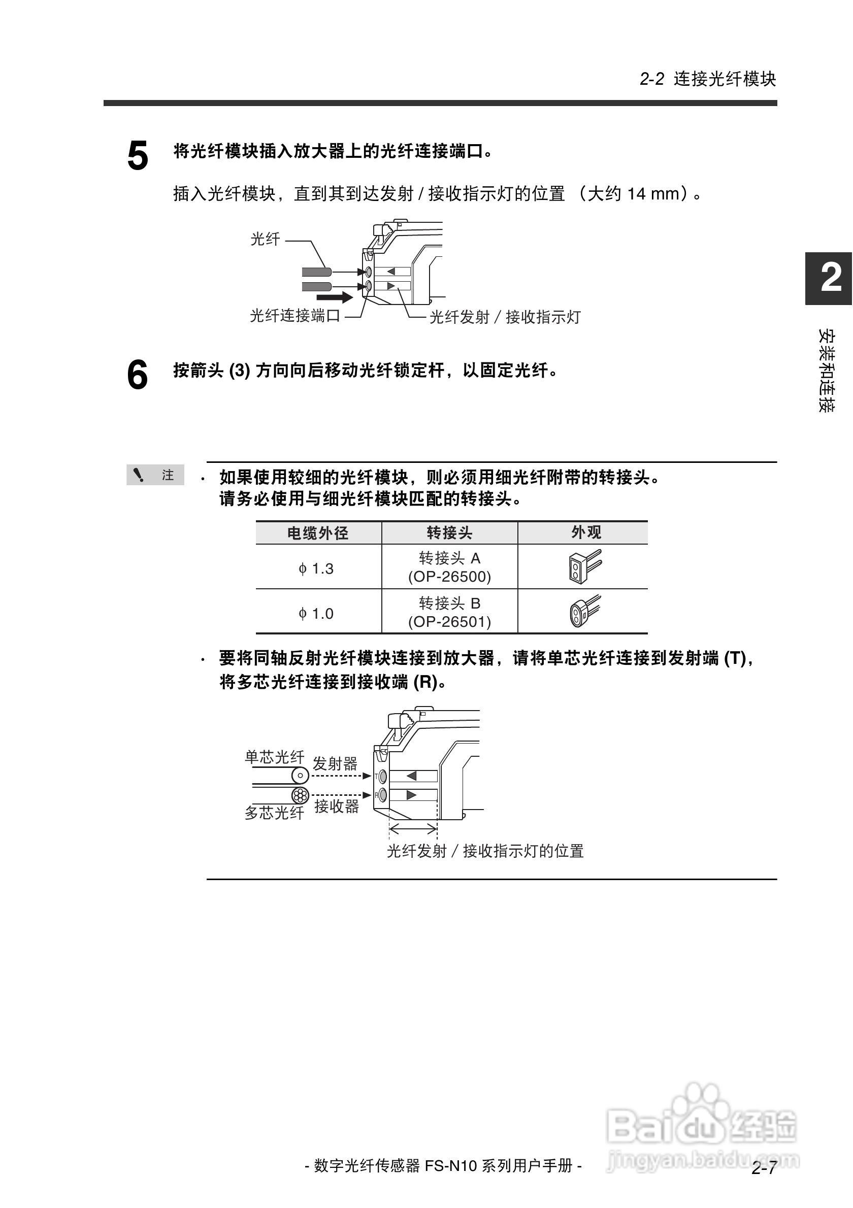 基恩士FS-N10数字光纤传感器用户手册:[3]