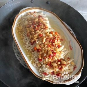 超美味又简单的蒜泥金针菇