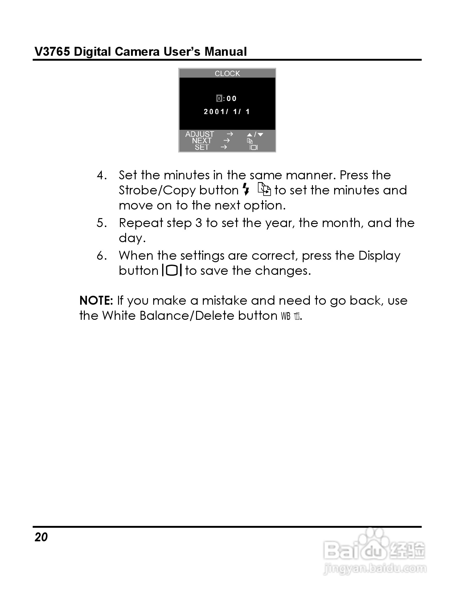 威达ViviCam 3765数码相机使用说明书:[3]