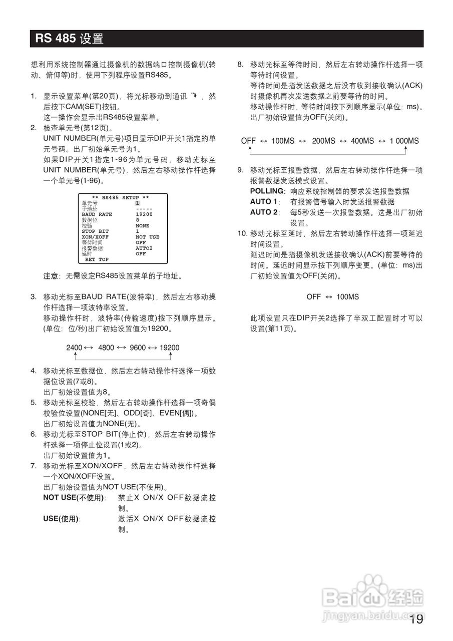 Panasonic WV-CS954彩色闭路监控摄像机使用说明书:[2]