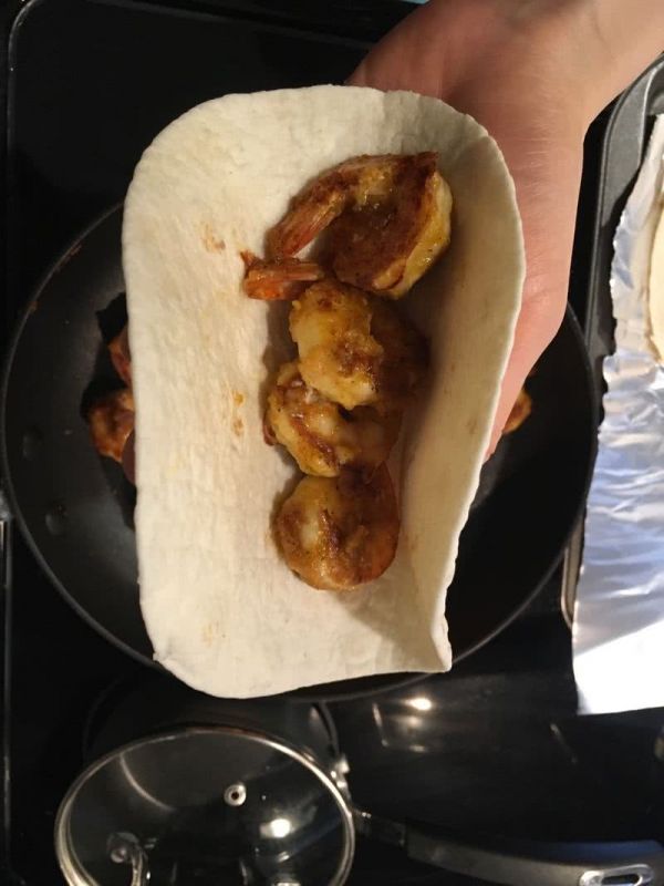 虾仁墨西哥卷饼