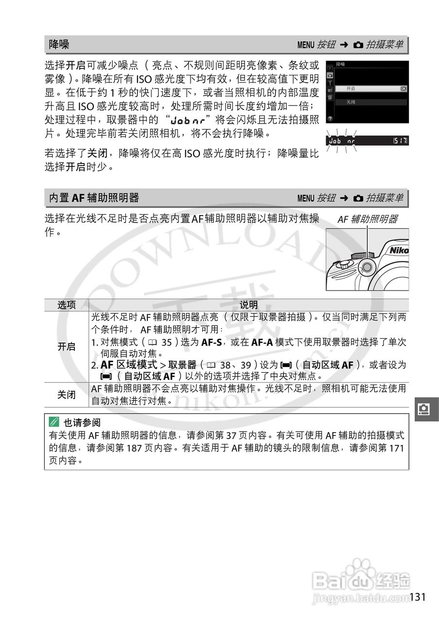 尼康 D3200数码相机说明书:[16]