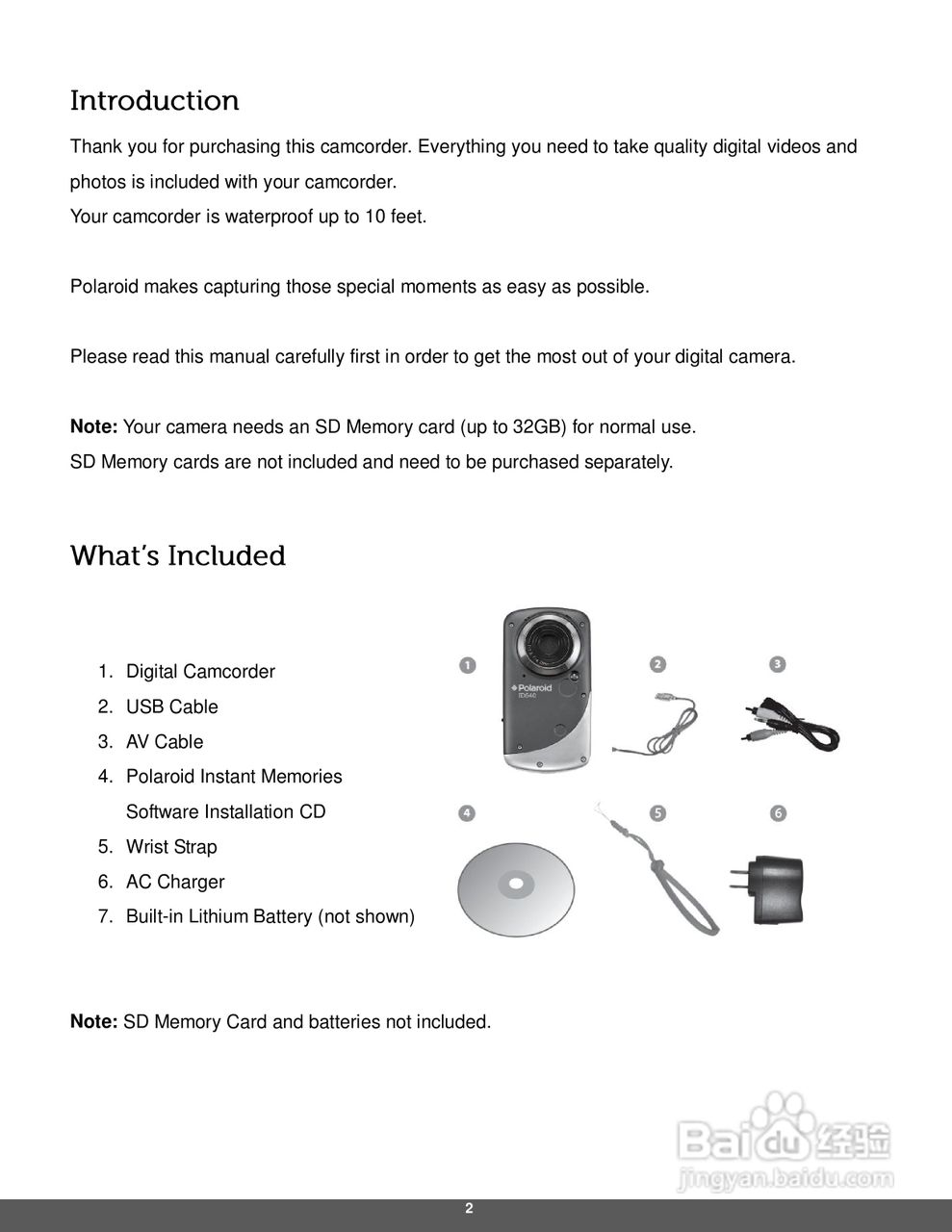 宝丽来iD640数码相机说明书:[1]