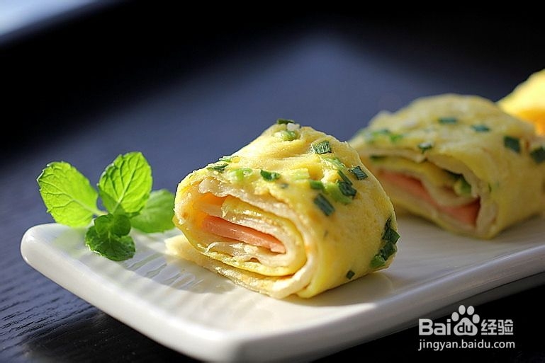 鸡蛋午餐肉卷饼