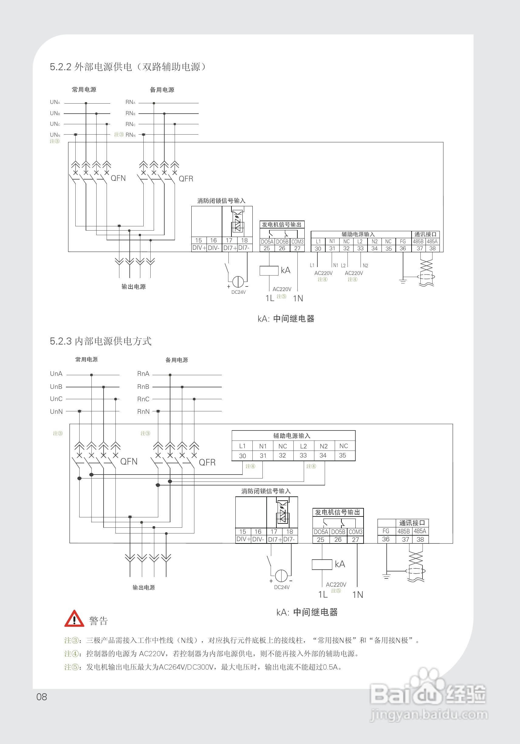 exats9m自动转换开关电器安装说明书