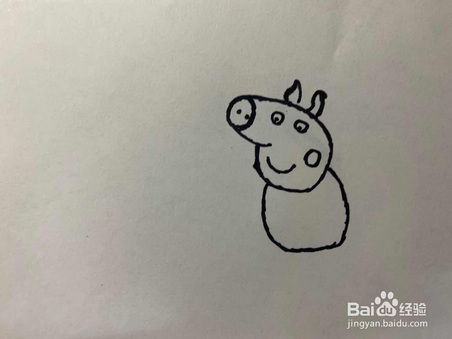 小猪佩奇简笔画