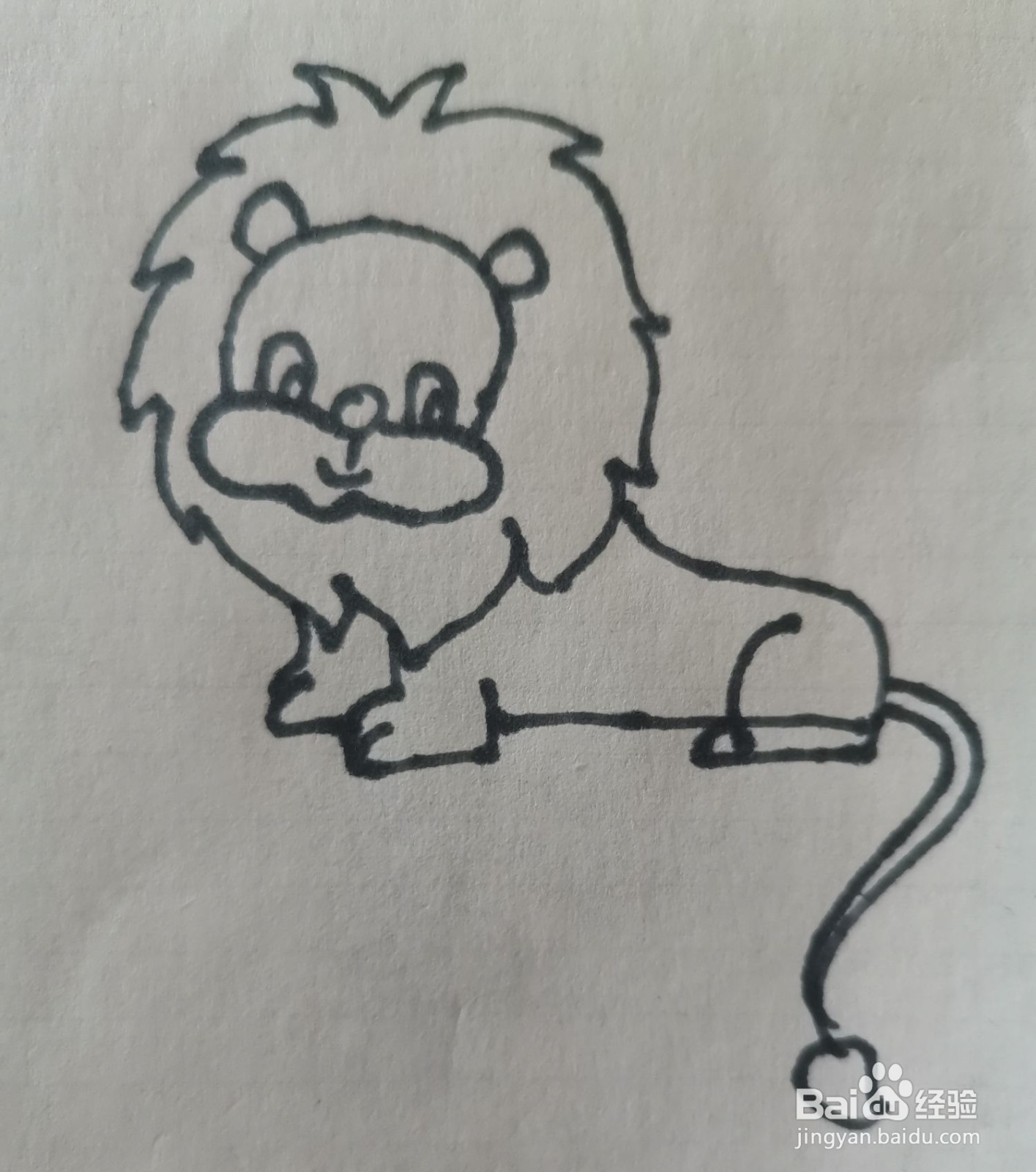 狮子简笔画怎么画