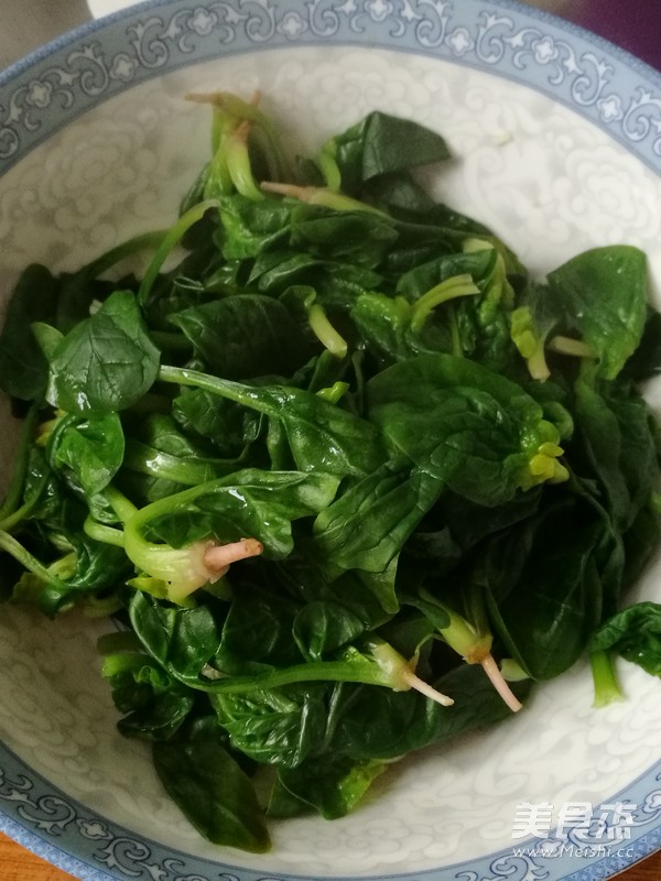 蒜泥菠菜的做法