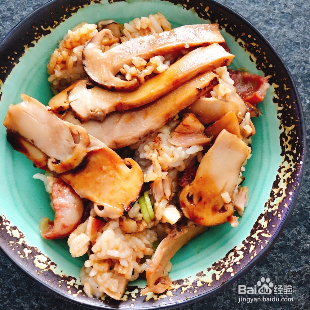 奶奶教你做松茸腊饭
