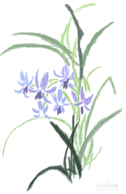 怎样画兰草好看