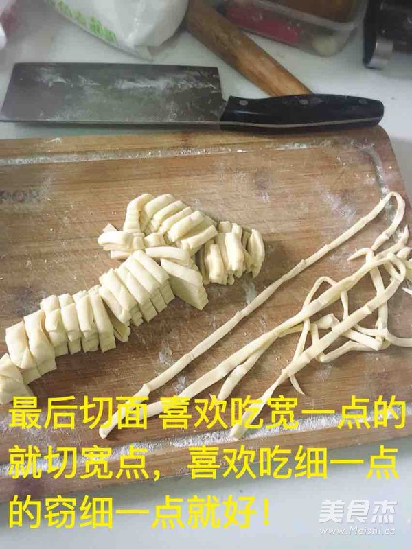 手擀面 西红柿鸡蛋打卤面