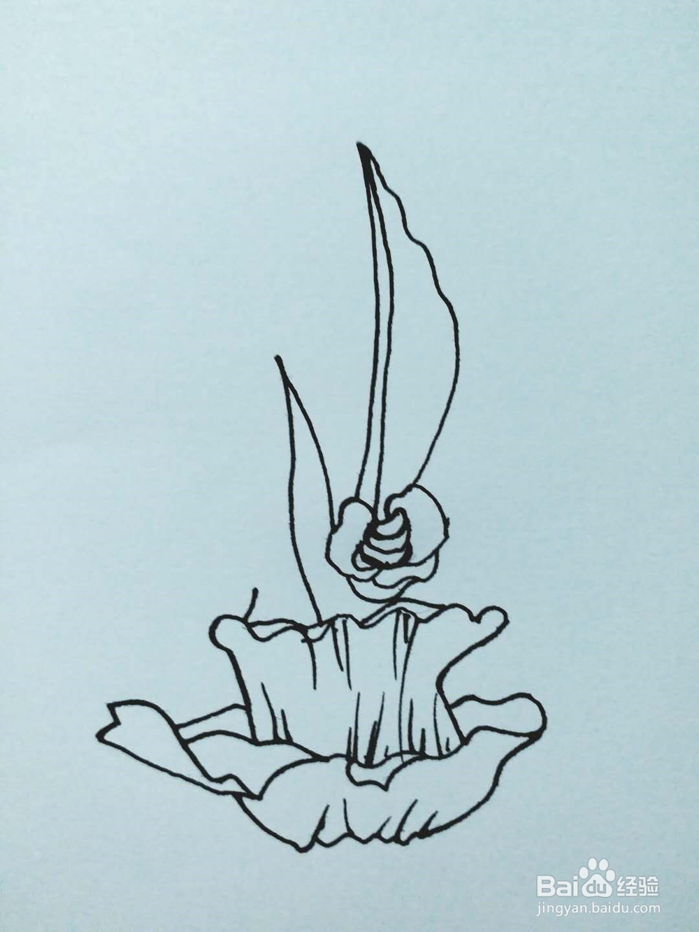 盆景的简笔画法1