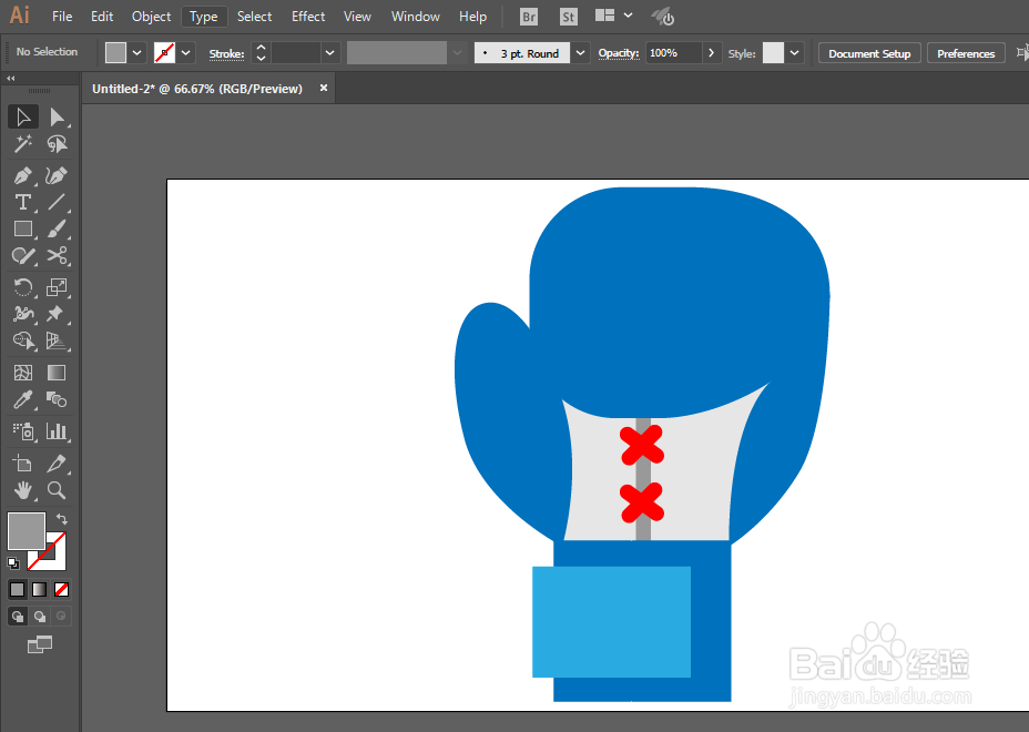 如何用ILLUSTRATOR绘制拳套