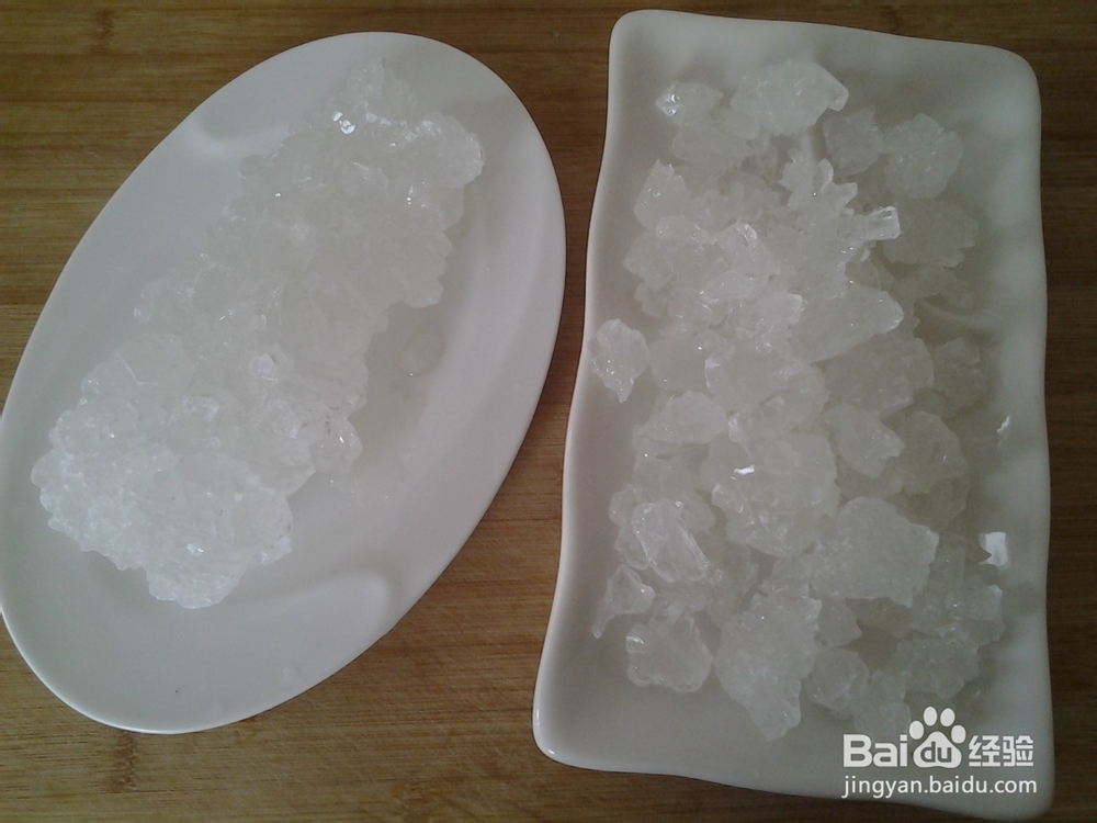 巧用微波炉分解大块冰糖