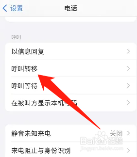 iPhone如何设置电话呼叫转移