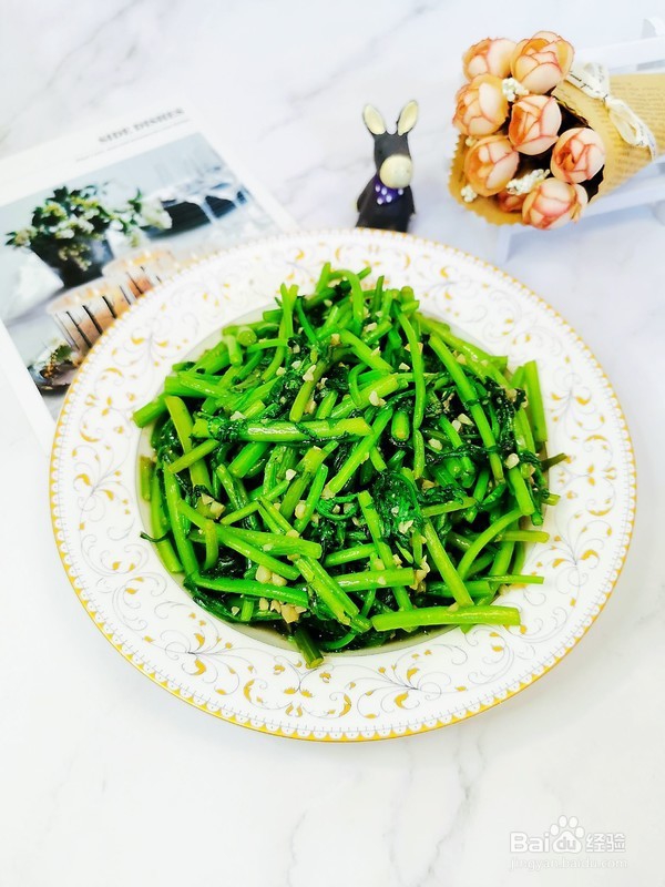 蒜蓉茼蒿的做法