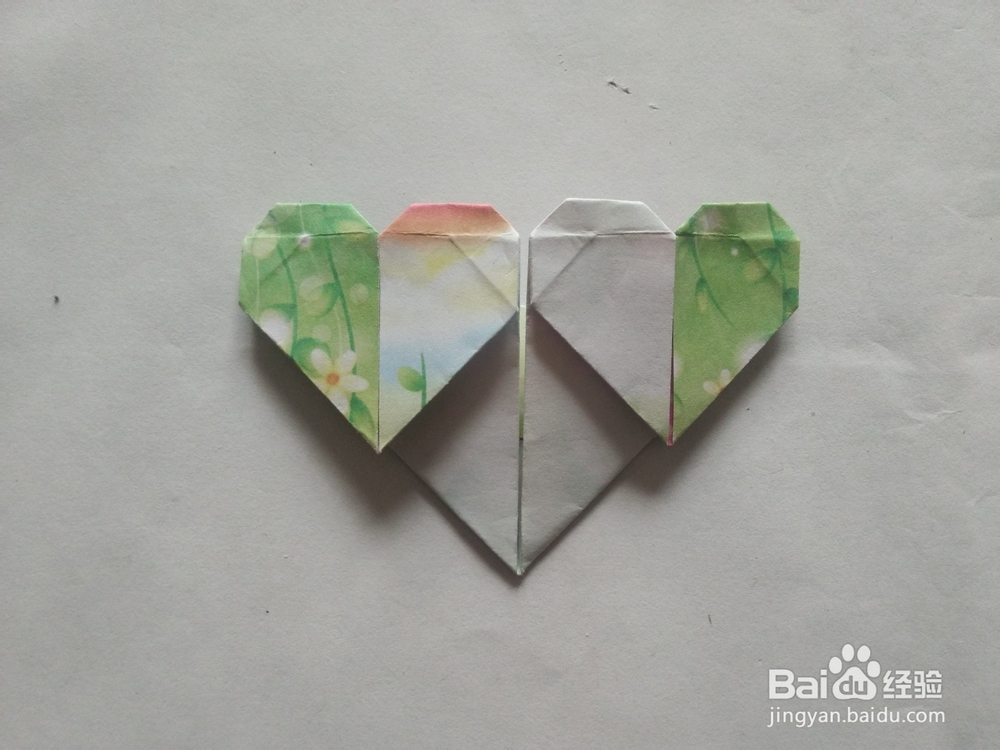 折纸——怎么折双色爱心